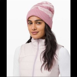 Lululemon Room For Warmth Beanie Pink Taupe Porcelain Pink